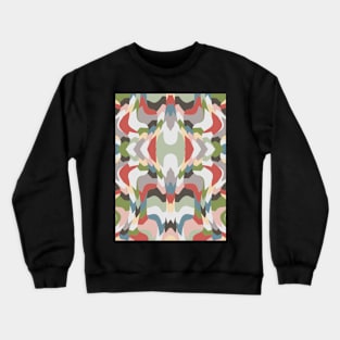 Retro Liquid Pattern Crewneck Sweatshirt